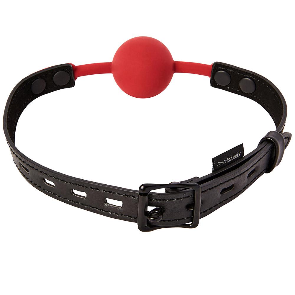 Sportsheets Saffron Silicone Ball Gag - Red - Thorn & Feather