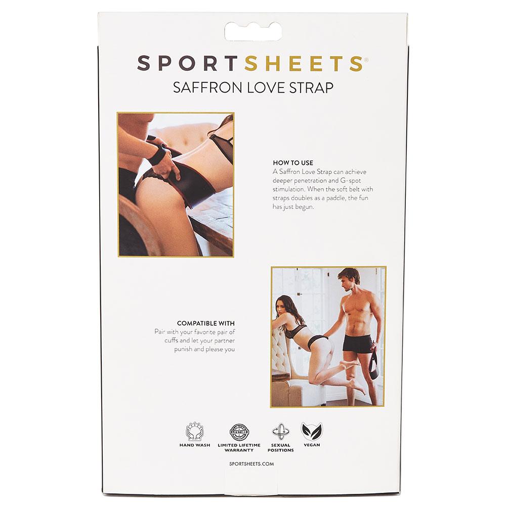 Sportsheets Love Strap - Black/Red - Thorn & Feather