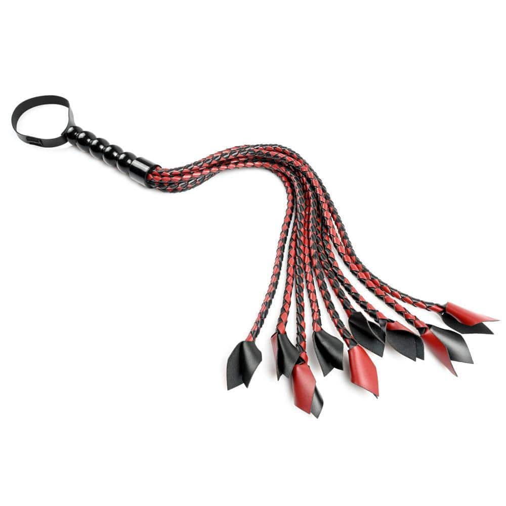 Sportsheets Saffron Braided Flogger - Thorn & Feather