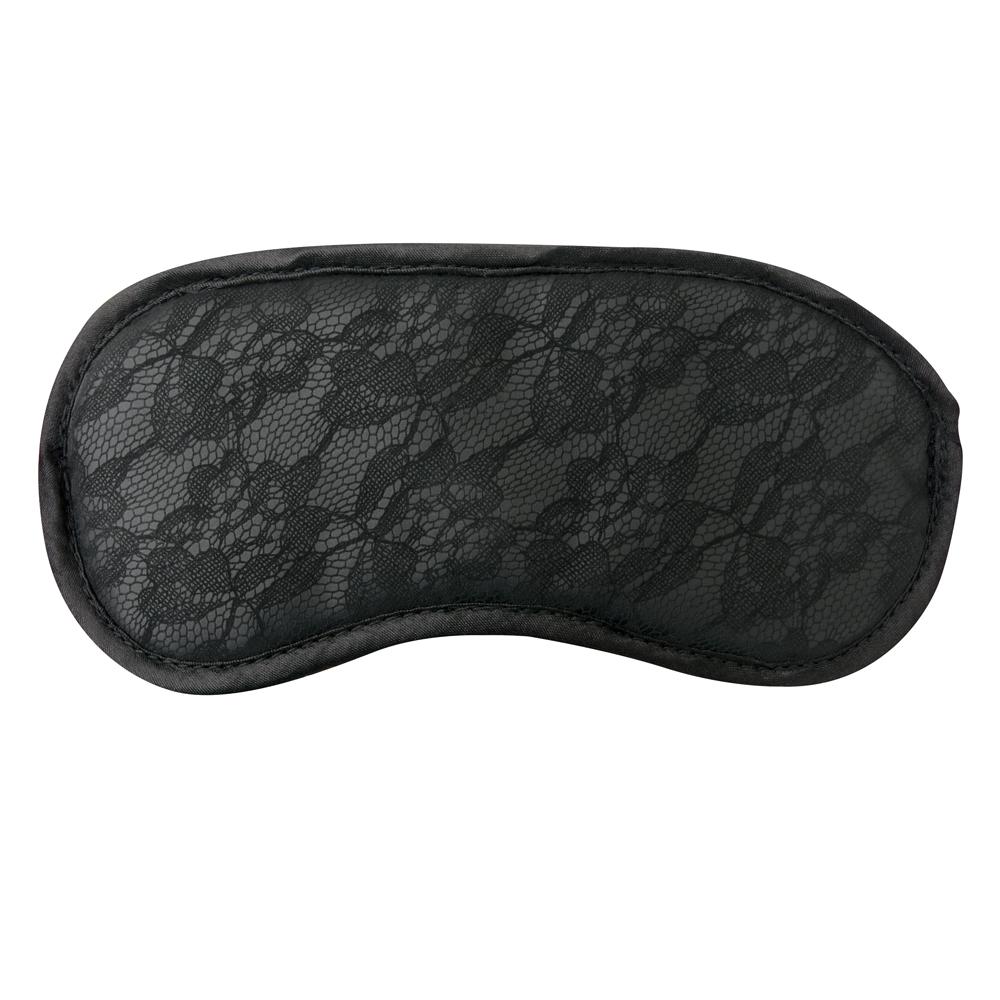 Sincerely by Sportsheets Lace Blindfold - Black - Thorn & Feather