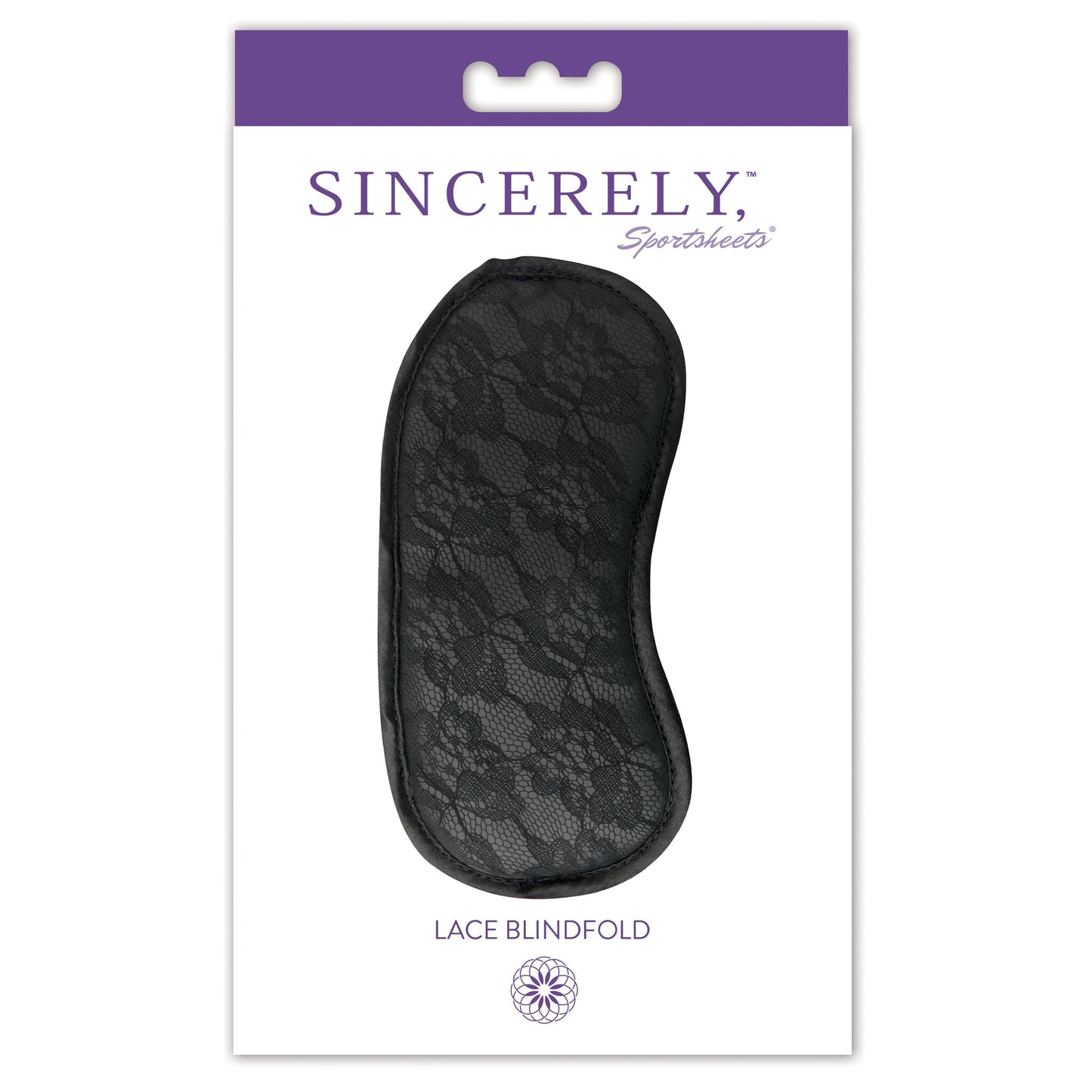 Sincerely by Sportsheets Lace Blindfold - Black - Thorn & Feather