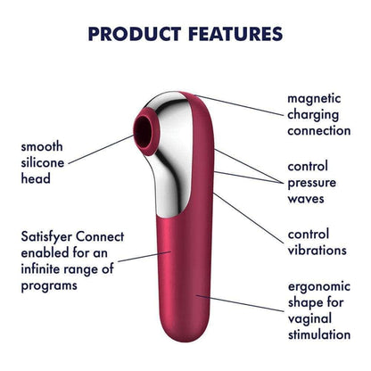 Satisfyer Dual Love App Controlled Air Pulse Vibrator - Thorn & Feather