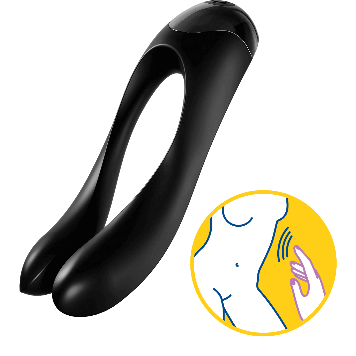 Satisfyer Candy Cane Finger Vibrator - Thorn & Feather