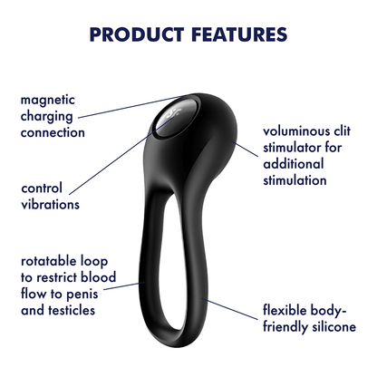 Satisfyer Majestic Duo Cock Ring - Thorn & Feather