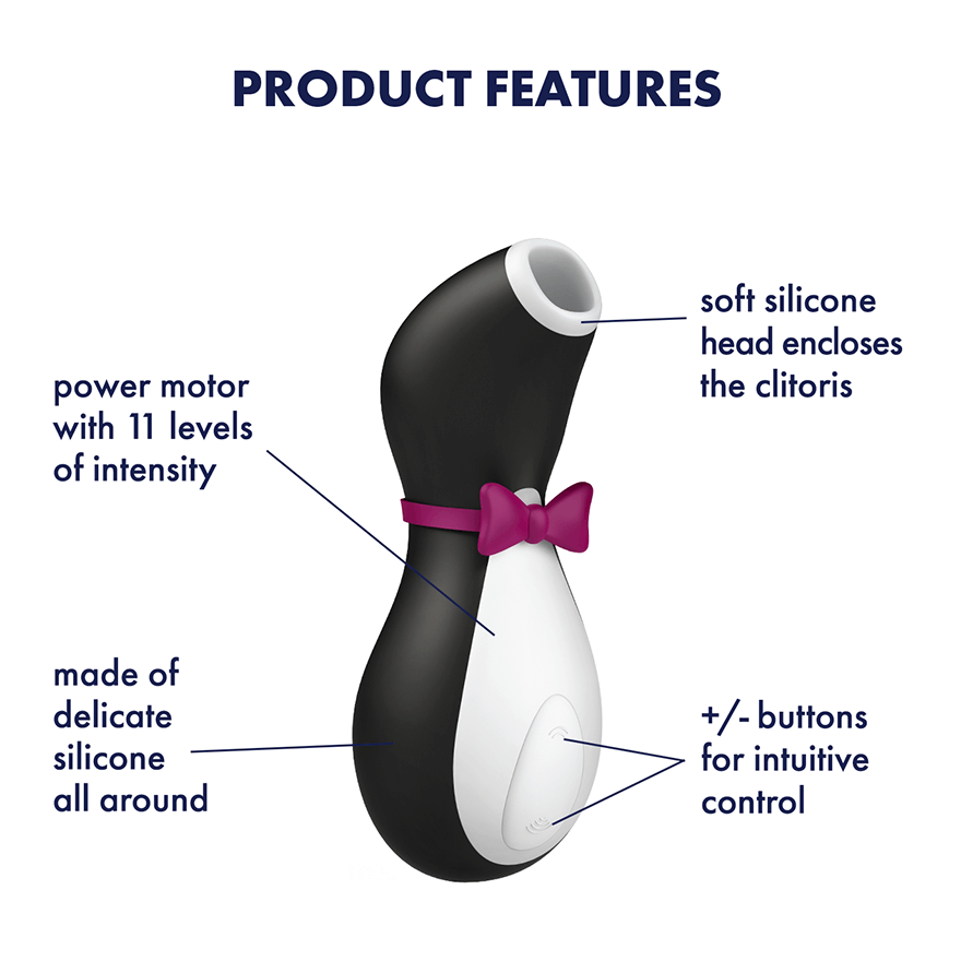 Satisfyer Pro Penguin Air Pulse Clit Stimulator - Thorn & Feather