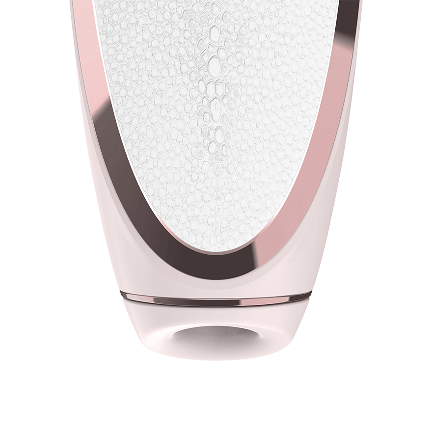 Satisfyer Luxury Prêt-à-porter Clitoral Air Pulse Vibrator - White & Rose-Gold - Thorn & Feather