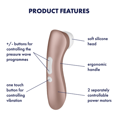 Satisfyer Pro 2+ Air-Pulse Clitoris Stimulating Vibrator - Thorn & Feather