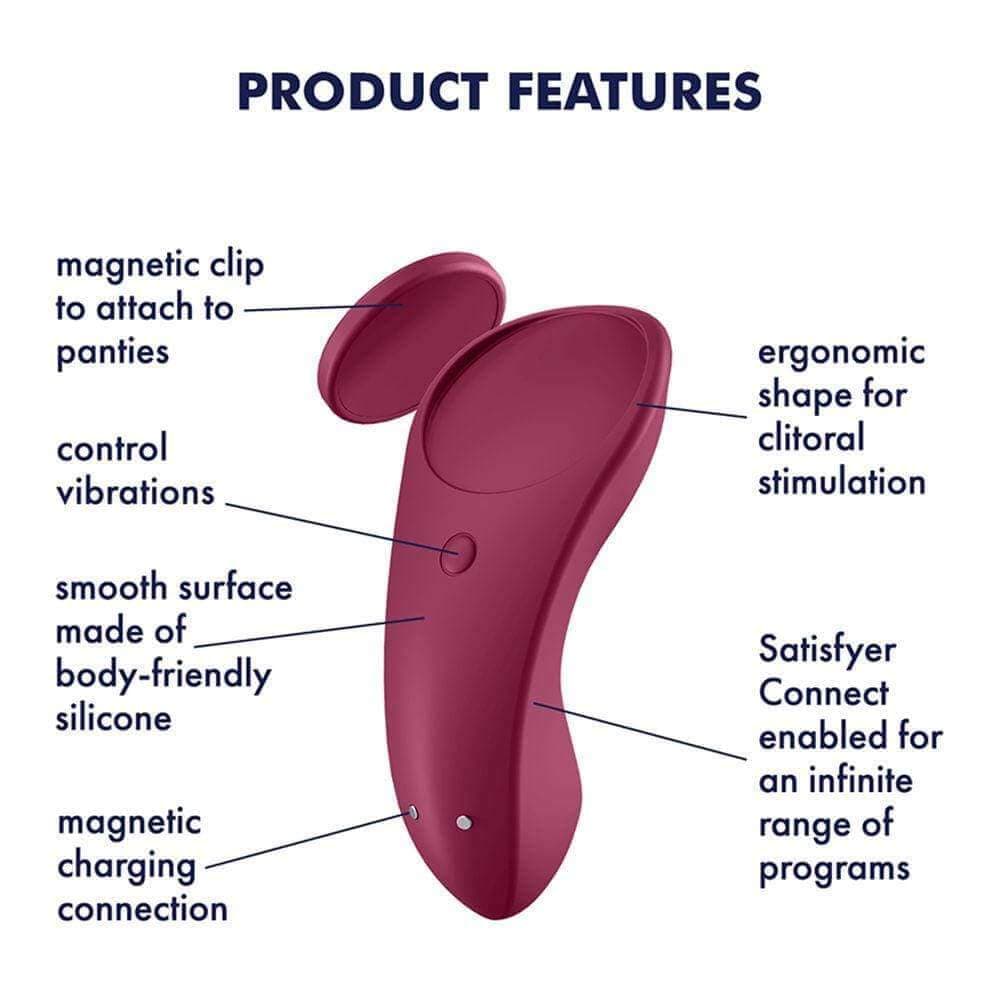 Satisfyer Sexy Secret App-Controlled Panty Vibrator - Thorn & Feather Sex Toy Canada