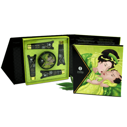 Shunga ORGANICA Luxury Gift Sets Geisha's Secrets - Exotic Green Tea - Thorn & Feather