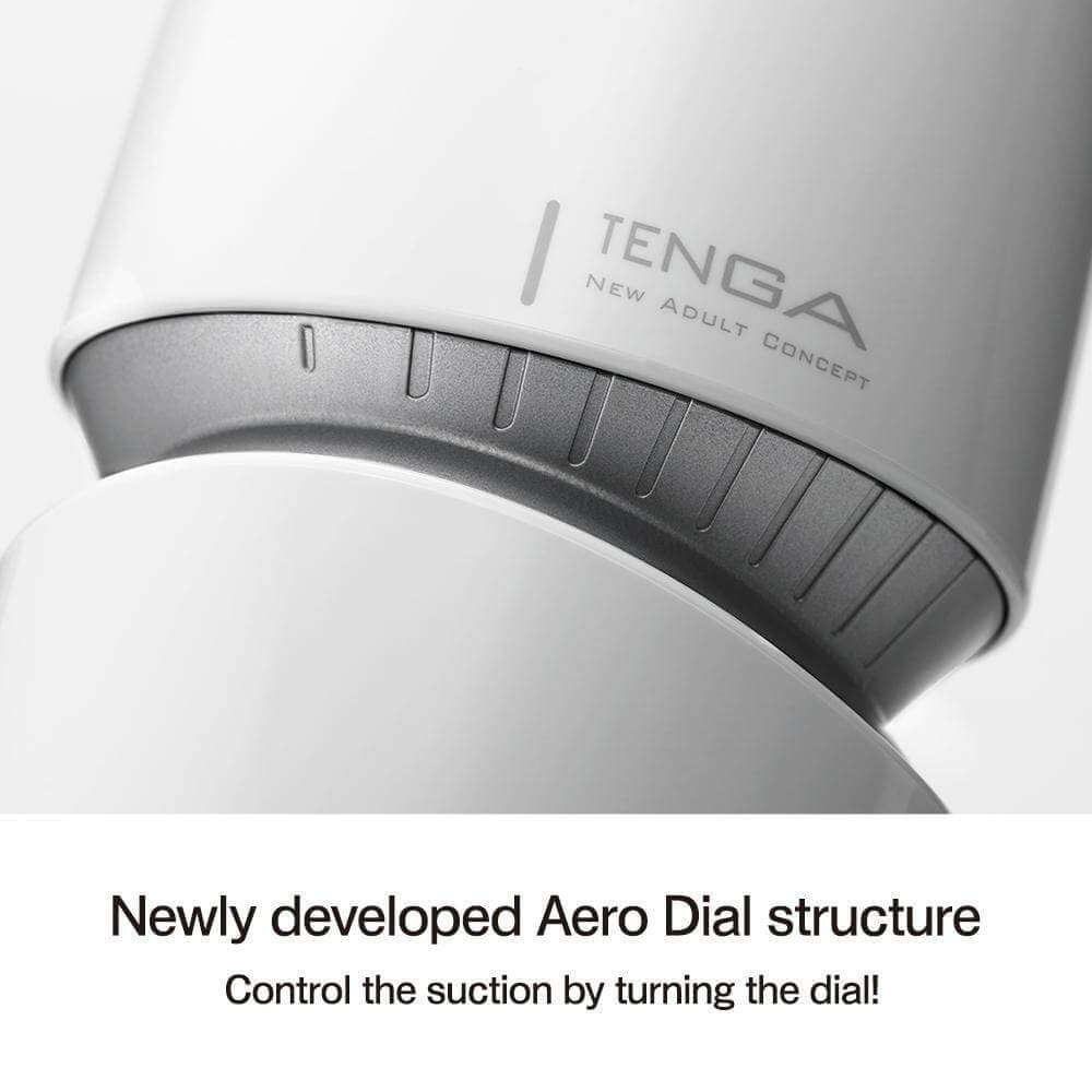 Tenga Aero Cobalt/Silver Ring Masturbator - Thorn & Feather