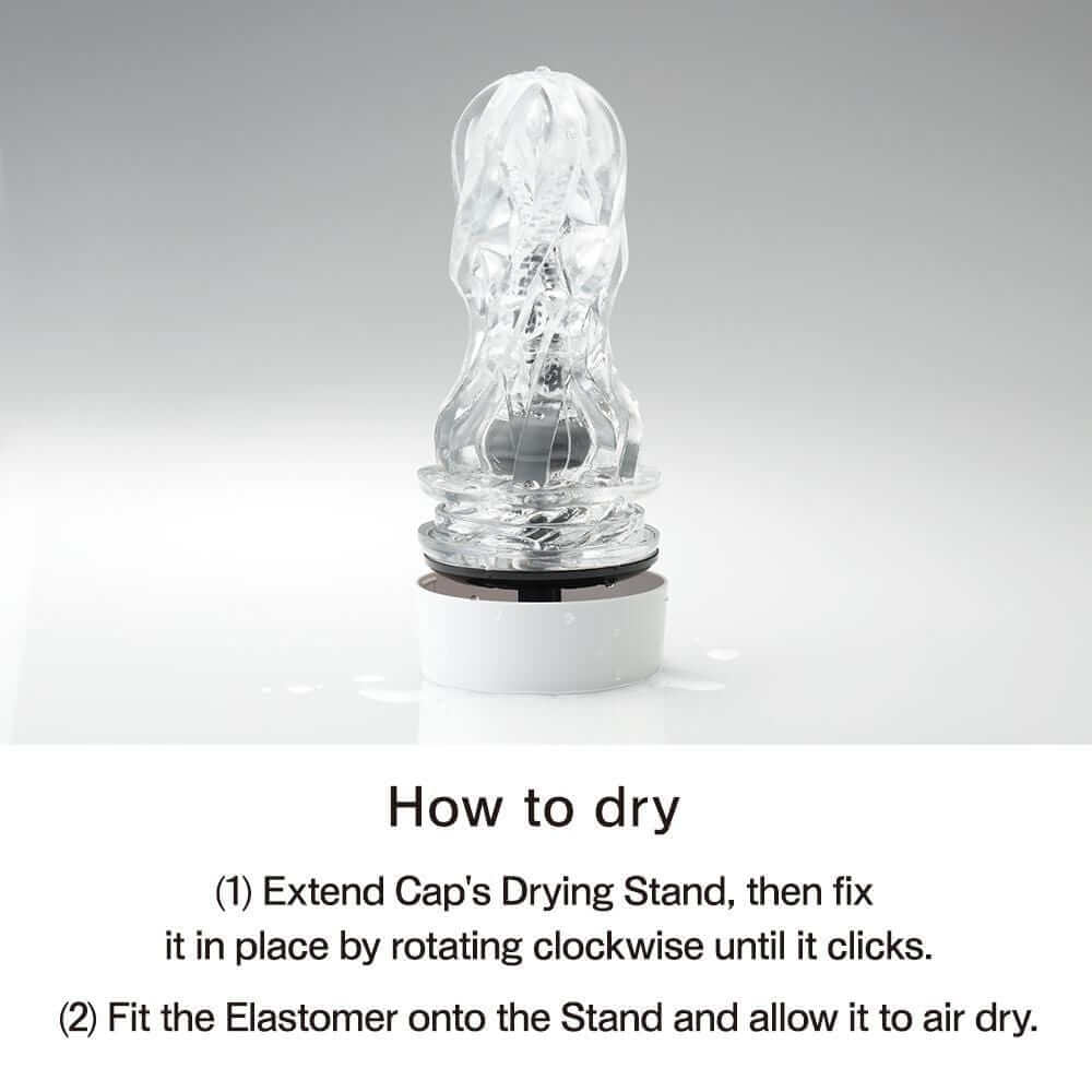 Tenga Aero Cobalt/Silver Ring Masturbator - Thorn & Feather