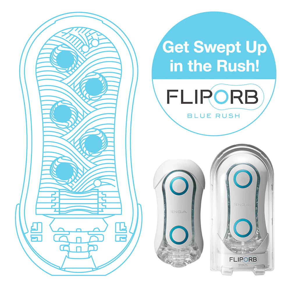 Tenga FLIP ORB - Blue Rush - Thorn & Feather