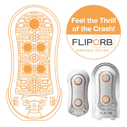 Tenga FLIP ORB - Orange Crash - Thorn & Feather