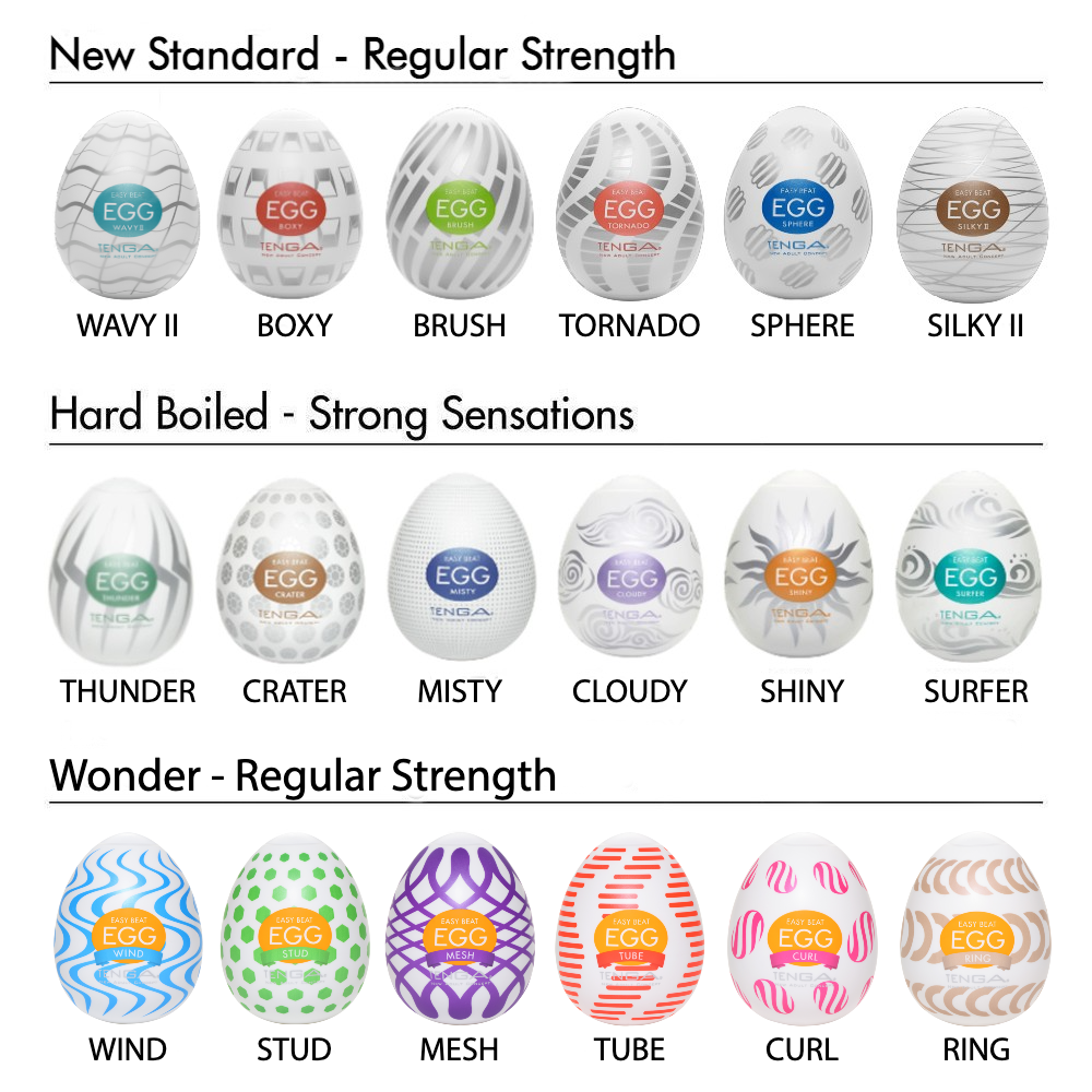 Tenga EGG Strong Sensations - Cloudy - Thorn & Feather Sex Toy Canada