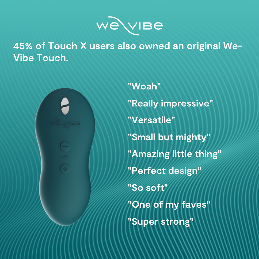 We-Vibe Touch X Lay-on Vibrator and Massager - Thorn & Feather Sex Toy Canada