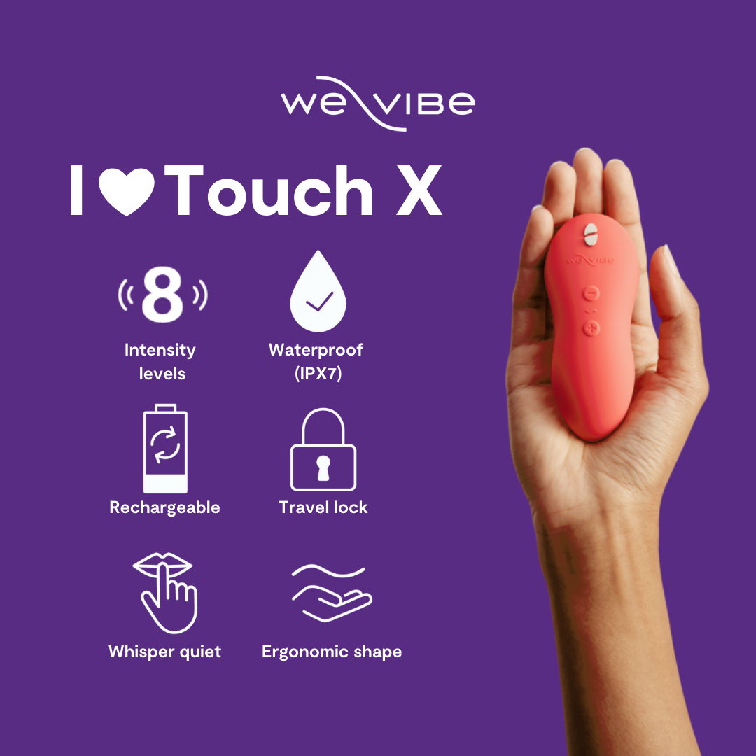 We-Vibe Touch X Lay-on Vibrator and Massager - Thorn & Feather