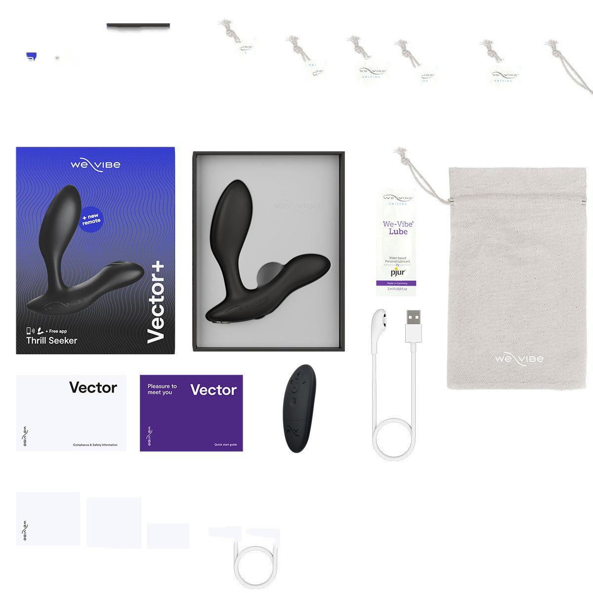 We-Vibe Vector+ Vibrating Prostate Massager - Thorn & Feather