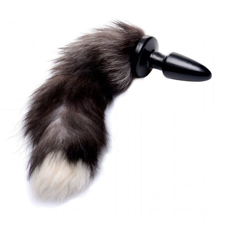 Fox Tail Anal Plug - Black - Thorn & Feather Sex Toy Canada