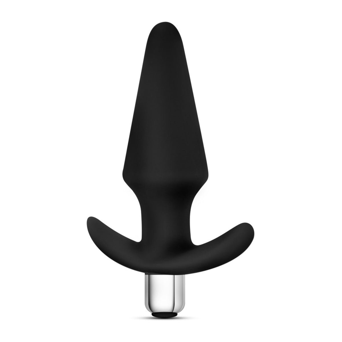 Luxe Discover Vibrating Silicone Butt Plug - Black - Thorn & Feather