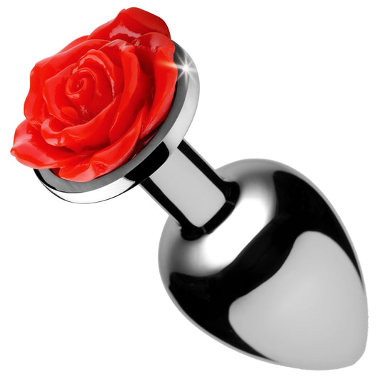 Red Rose Anal Plug - Medium