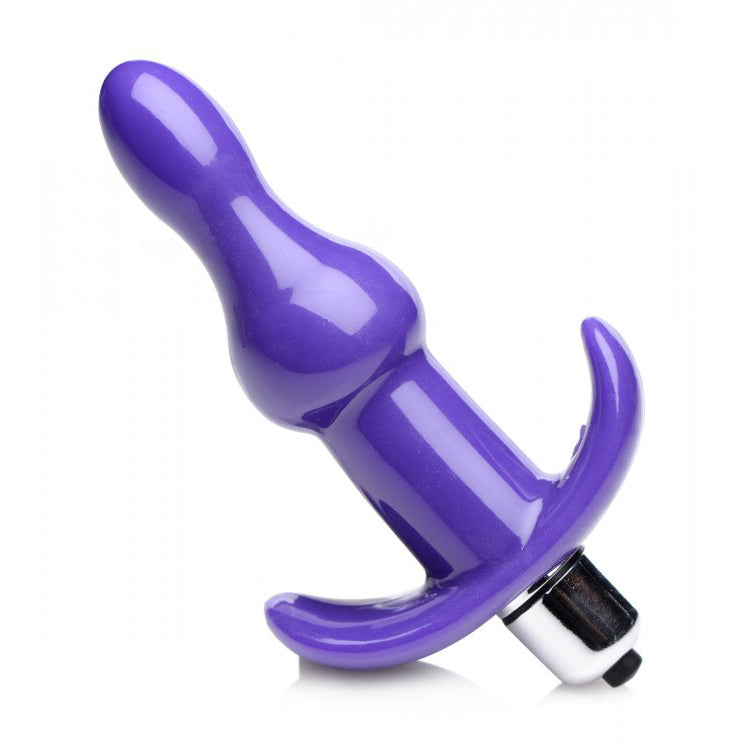 Bumpy Vibrating Anal Plug - Purple - Thorn & Feather