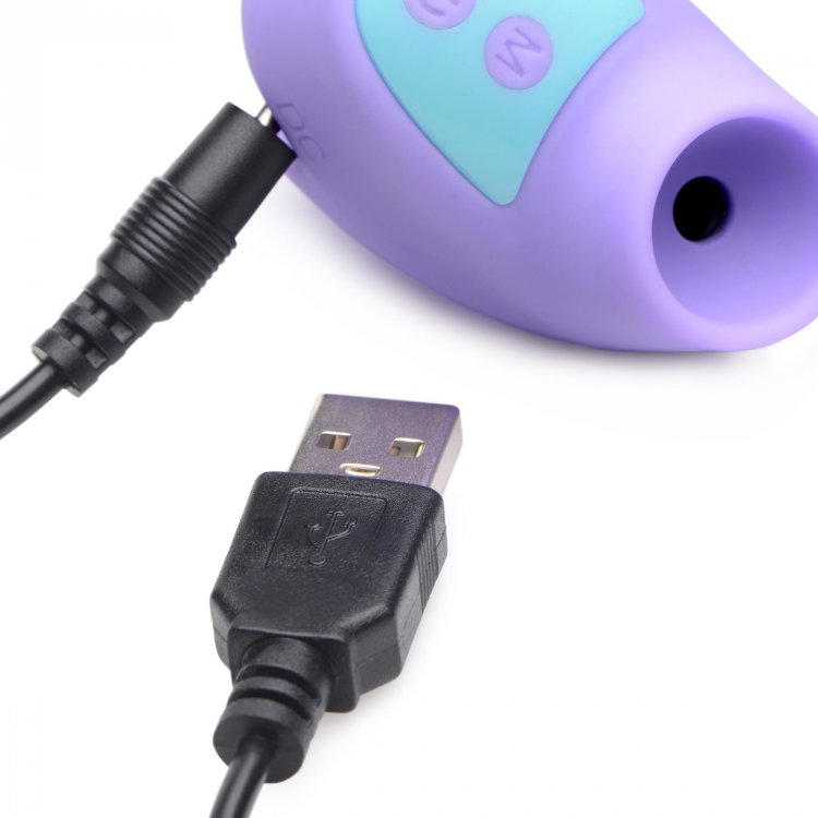 Mini 12X Mini Silicone Clit Stimulator - Purple - Thorn & Feather