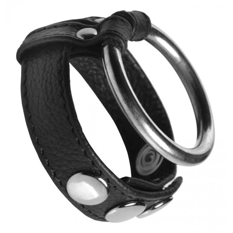 Strict Leather Steel Cock and Ball Ring - Thorn & Feather