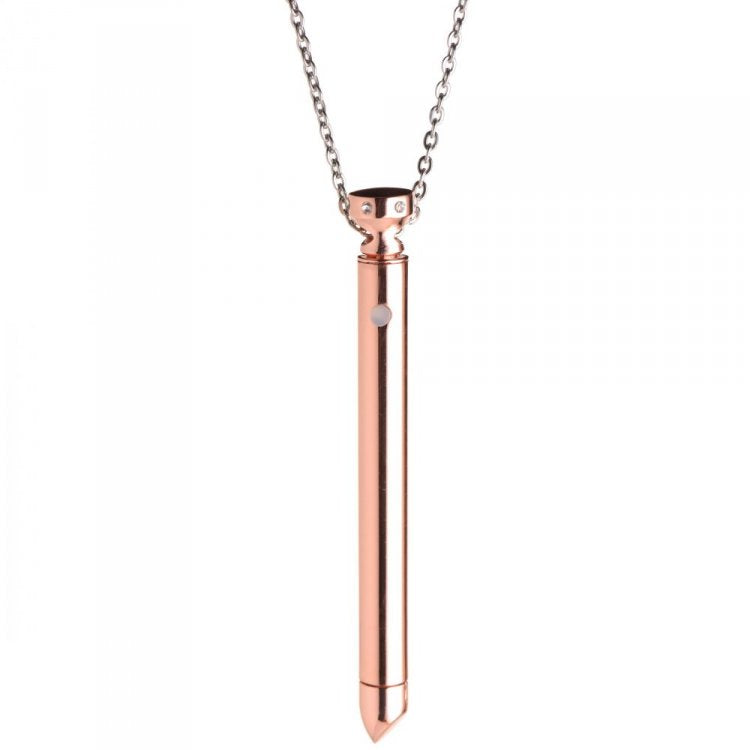 Charmed 7X Vibrating Necklace - Rose Gold - Thorn & Feather