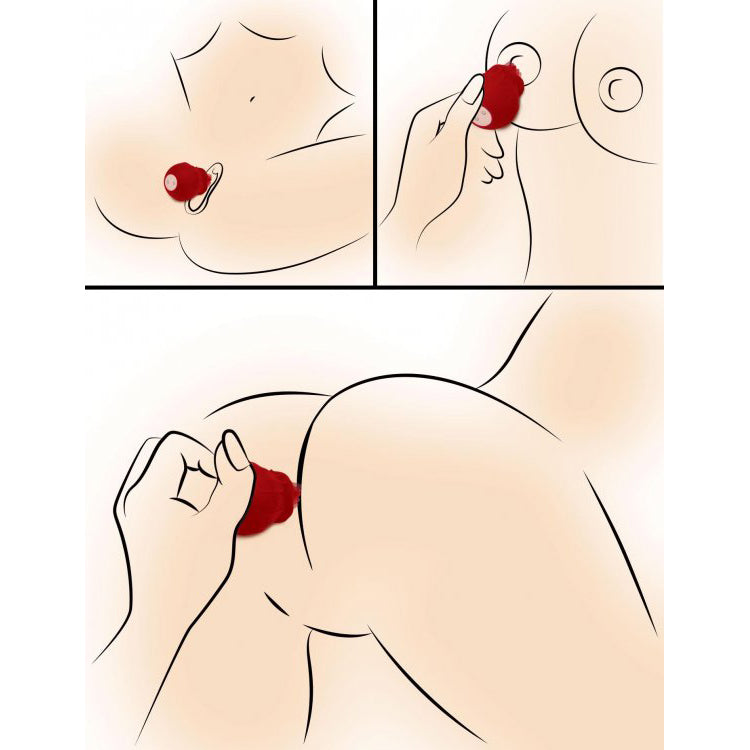 Bloomgasm Wild Violet 10X Licking Stimulator - Red - Thorn & Feather