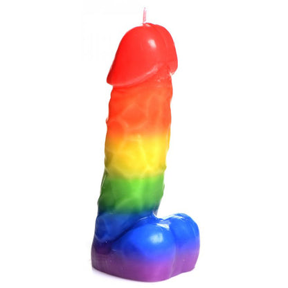 Master Series Pride Pecker Rainbow Drip Candle - Thorn & Feather