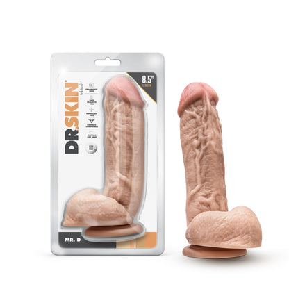 Mr. D 8.5 Inch Dildo with Balls - Beige - Thorn & Feather