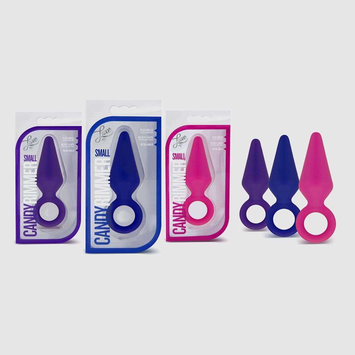 Luxe Candy Rimmer Silicone Butt Plug for Beginners - Small, Blue - Thorn & Feather