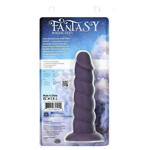 Addiction Fantasy Unicorn Dildo 7” - Purple - Thorn & Feather