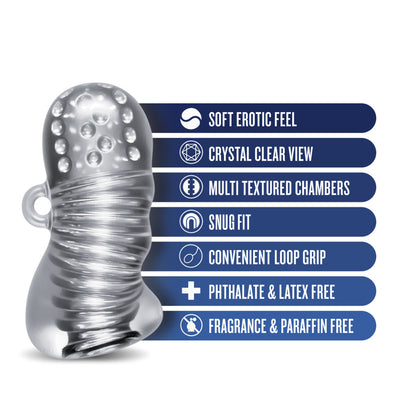 Rize Squeezy Ergonomic Stroker - Clear - Thorn & Feather