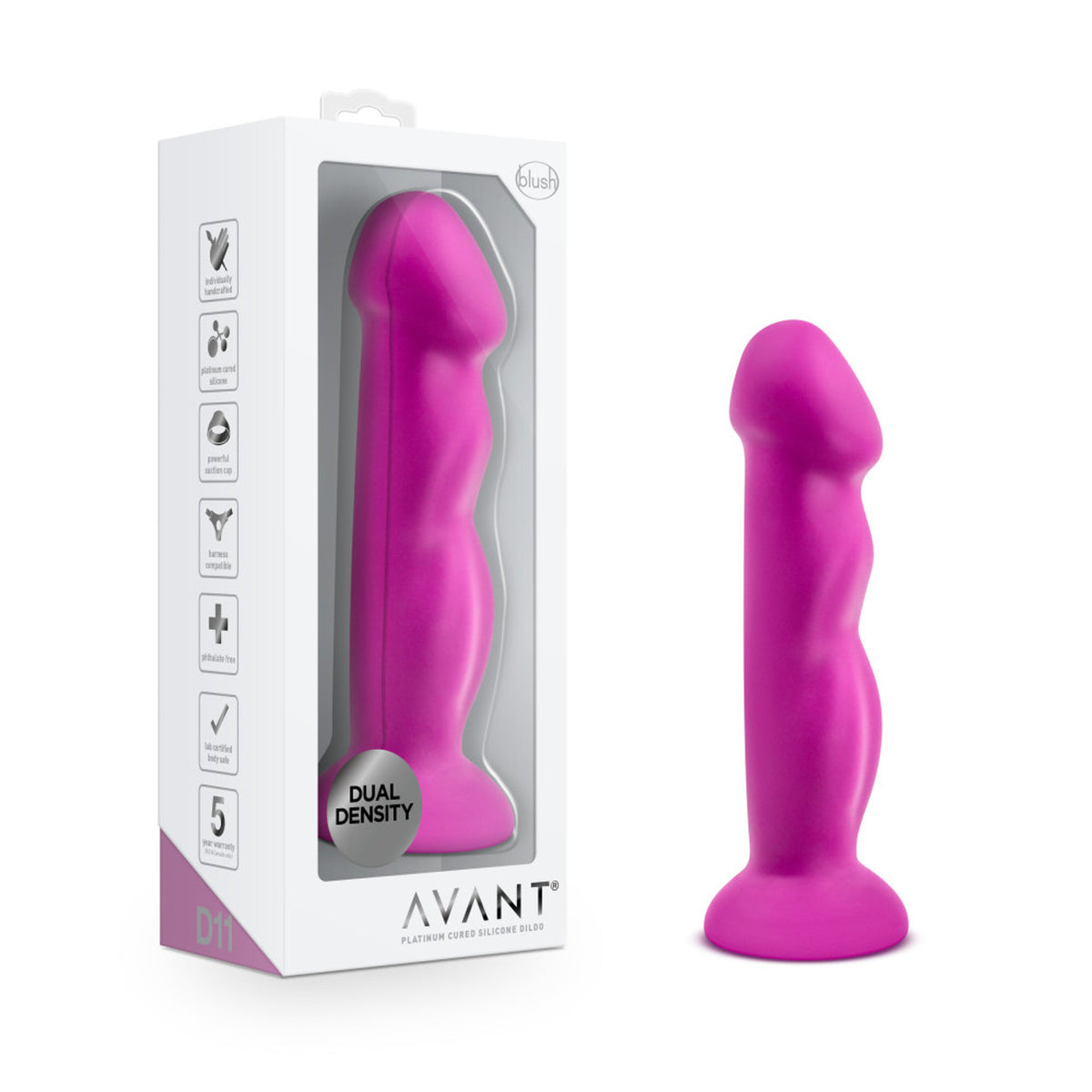 Avant D11 Suko Violet Silicone Dildo - Thorn & Feather