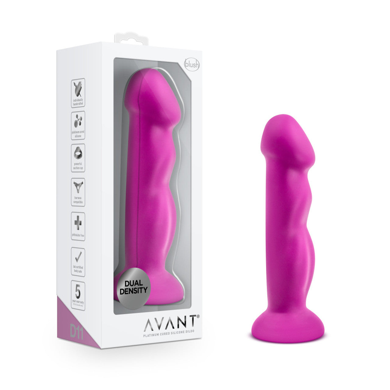 Avant D11 Suko Violet Silicone Dildo - Thorn & Feather