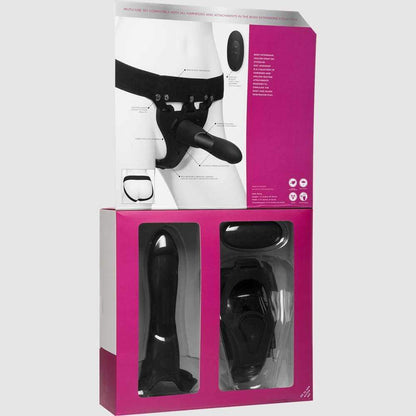 Body Extensions Be In Charge Strap-On Set with Vibrating Harness - Thorn & Feather