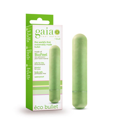 Gaia Eco Biadegradable Bullet Vibrator - Green - Thorn & Feather