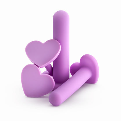Wellness Heart Shaped Base Dilator Kit - Purple - Thorn & Feather