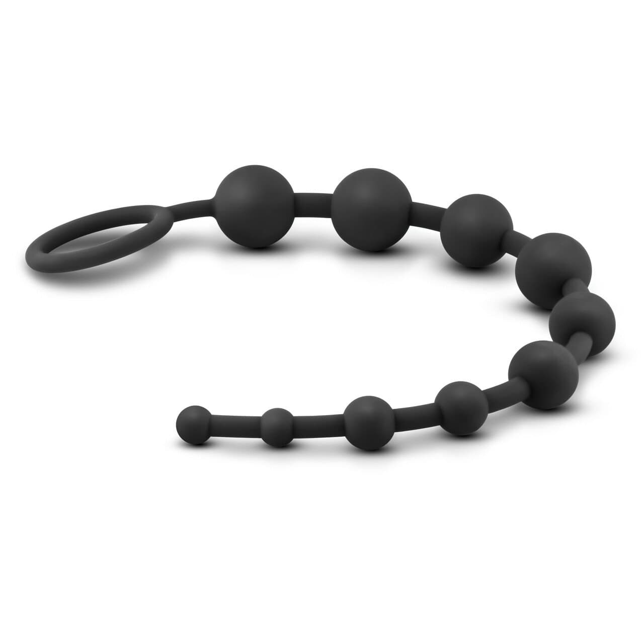 Silicone 10 Anal Beads - Black - Thorn & Feather