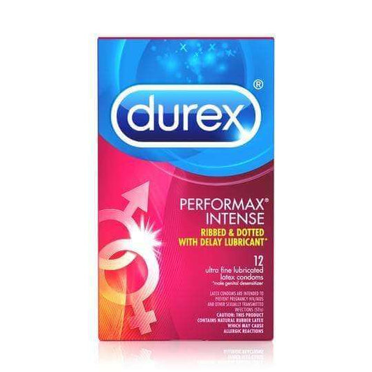 Durex Performax Intense Condoms - 12 Pack - Thorn & Feather
