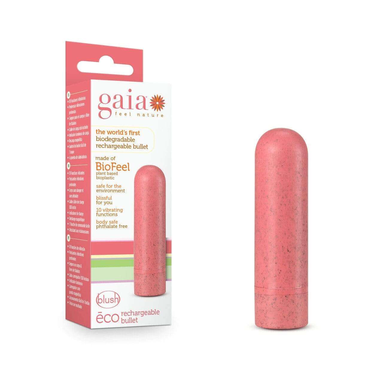Gaia Eco Rechargeable Bullet Vibrator - Thorn & Feather