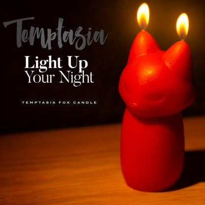 Blush Temptasia Fox Drip Candle - Red - Thorn & Feather
