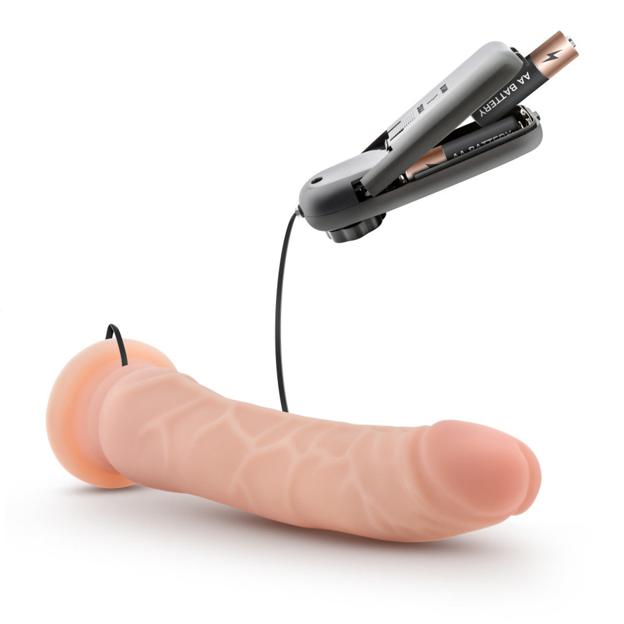 Dr. Skin 8.5 Inch Vibrating Realistic Cock With Suction Cup - Vanilla - Thorn & Feather