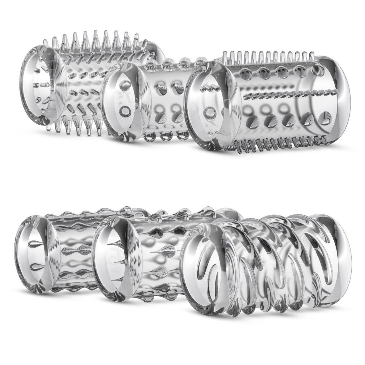 Stay Hard Cock Sleeve Kit - Clear - Thorn & Feather