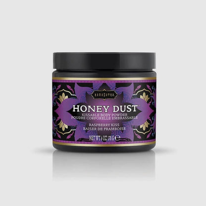 Kama Sutra Naughty Honey Dust Body Power - Raspberry Kiss, 6.0oz/170gr - Thorn & Feather