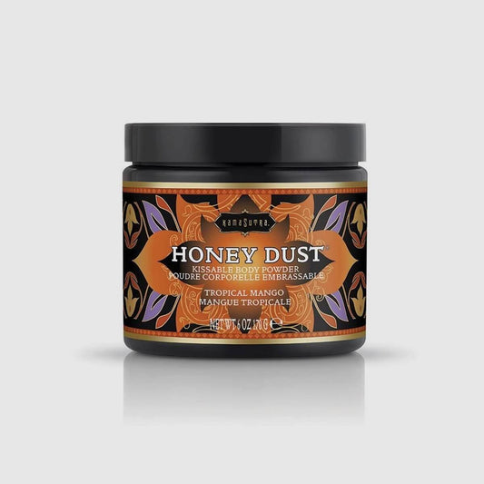 Kama Sutra Naughty Honey Dust Body Power - Tropical Mango, 6.0oz/170gr - Thorn & Feather