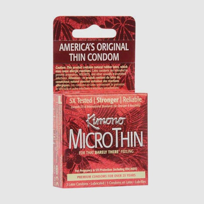 Kimono Micro Thin Condoms - 3 Pack - Thorn & Feather