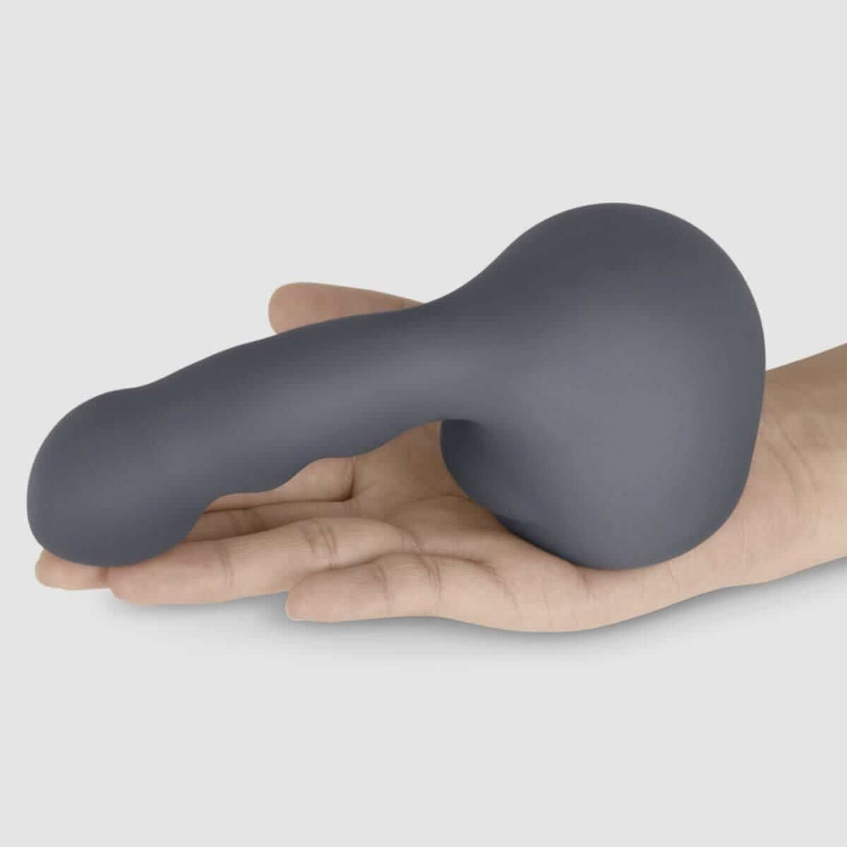 Le Wand Curve Weighted Silicone Attachment - Grey - Thorn & Feather Sex Toy Canada