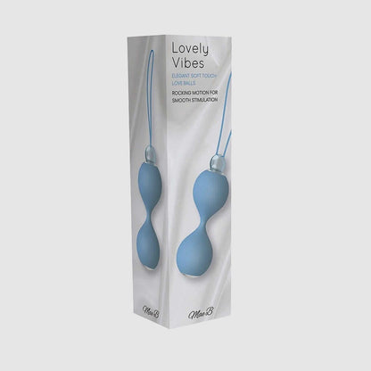 Mae B Lovely Vibes Elegant Soft Touch Love Balls in blue - Thorn & Feather
